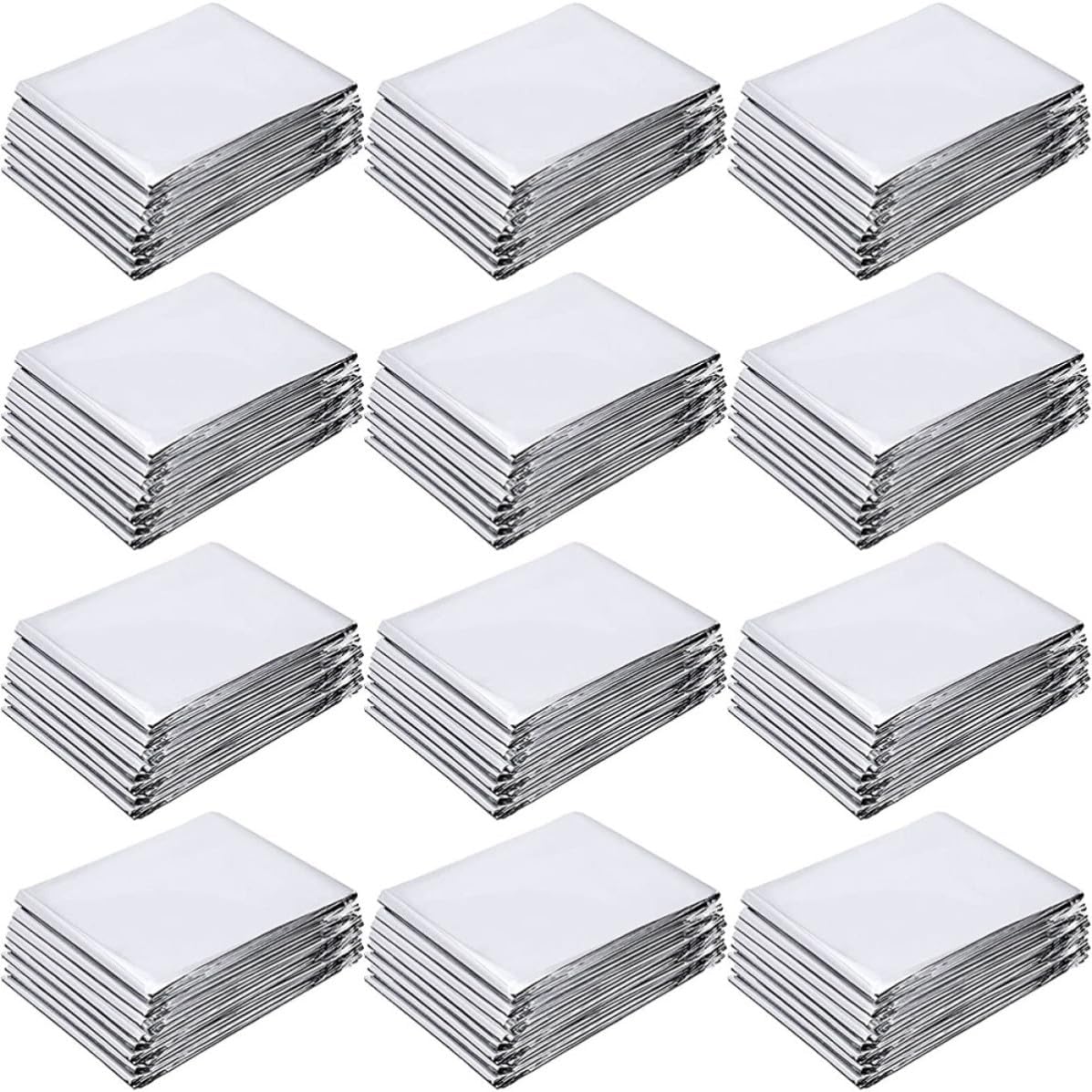 12 Sheets Polyester Film Reflective Greenhouse Covering Foil