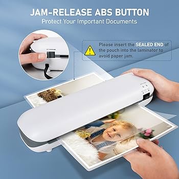 OidoZac A4 Laminator, 4 In 1 Compact & Portable Thermal Laminator With