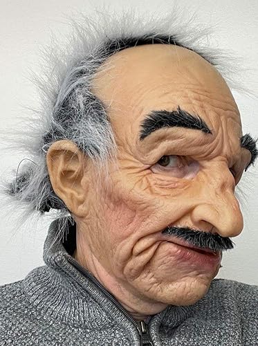 Miniatura 2 de Louigi, La Super Suave Edad Media Hombre Látex Máscara Cara Con Movimiento De La Boca