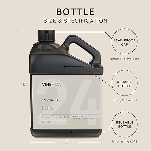 Miniatura 658 de VINEVIDA [4 onzas] Aceite de fragancia de madera de teca de caoba para fabricación de velas y fabricación de jabón, aromas de velas prémium para