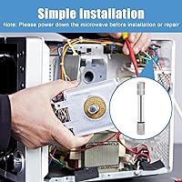 Vista 6 de 5304509451 Fusible de microondas para GE, Frigidaire, Kenmore Microondas, 20 Amp 125 Voltios-Reemplaza 1810711, EA3486694, PS3486694, AH3486694