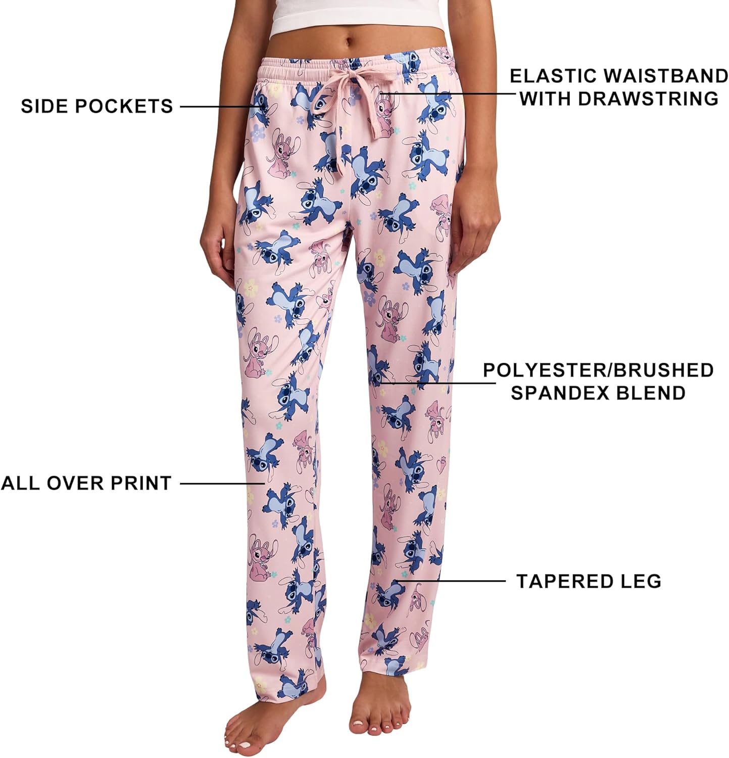 Disney's Lilo & Stitch All-Over Print Women's Sleep Pajama Pants - Image 4