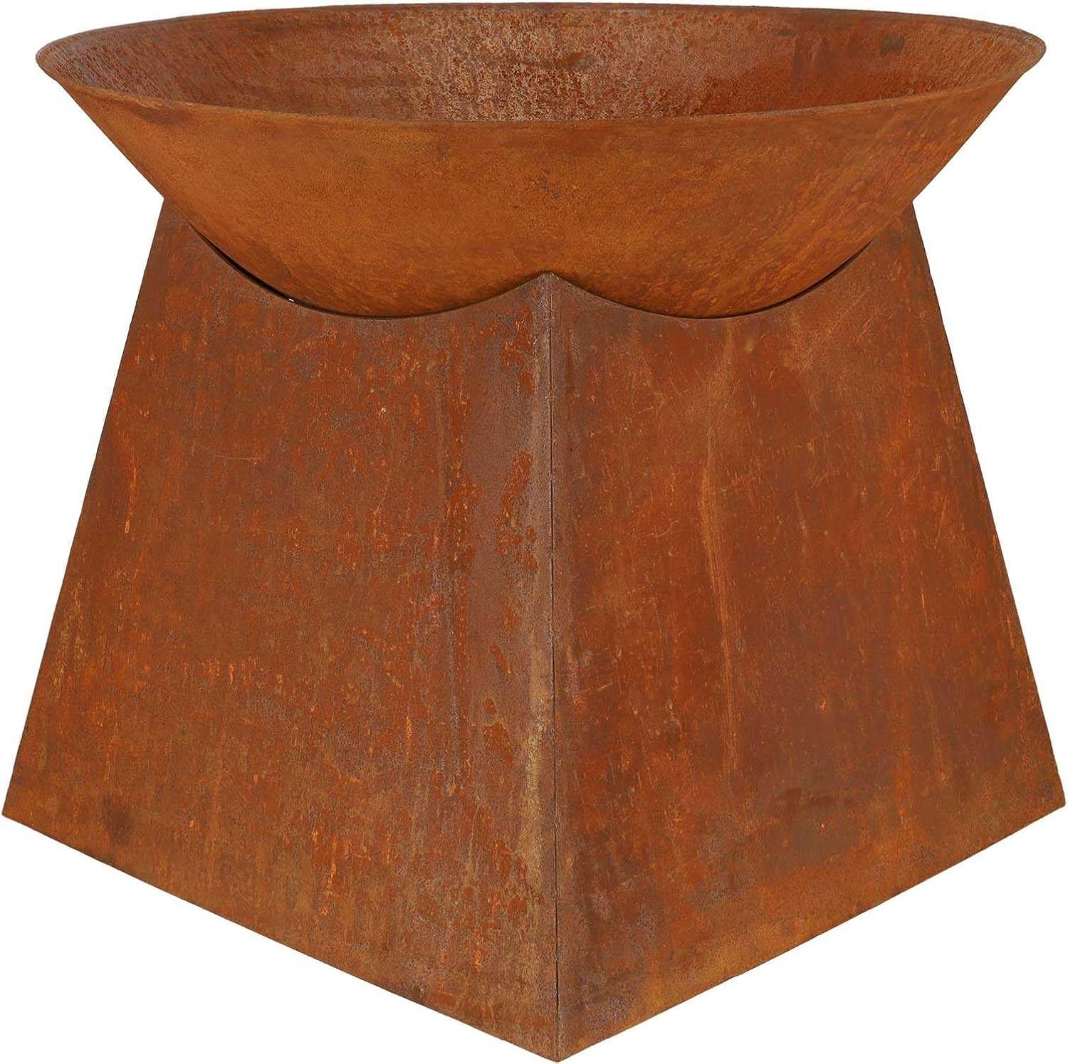 Esschert Design Fire Bowl with Wood Storage, Small