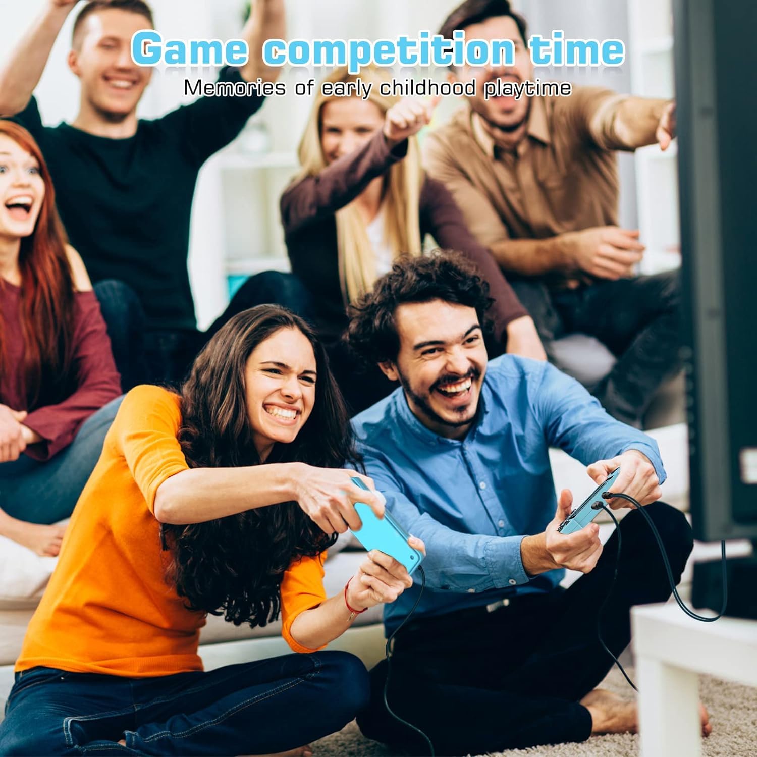 GameBoy Mini Game Console, Supporta 2 Giocatori e si Collega Alla TV, Precaricato con 800 Giochi Classici, Schermo LCD da 3,5 Pollici, Mini Sala Giochi, Regalo per Ragazzi e Ragazze