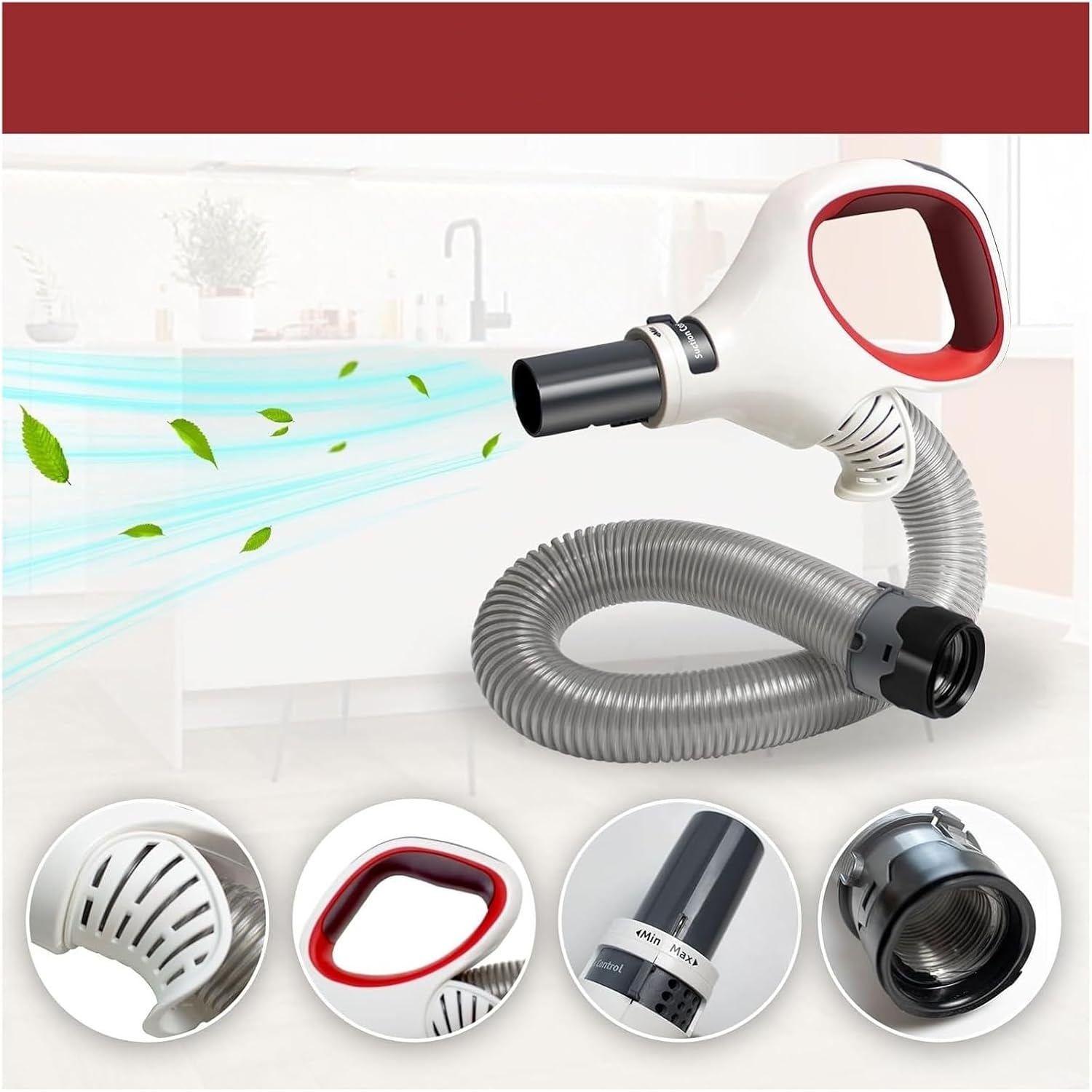 Vacuum Hose Handle，Compatible For Shark，Rotator Pro Lift-Away NV500 NV501 NV502 NV503 NV504 NV505 NV510 NV520 UV560 Replaces 1245FC500