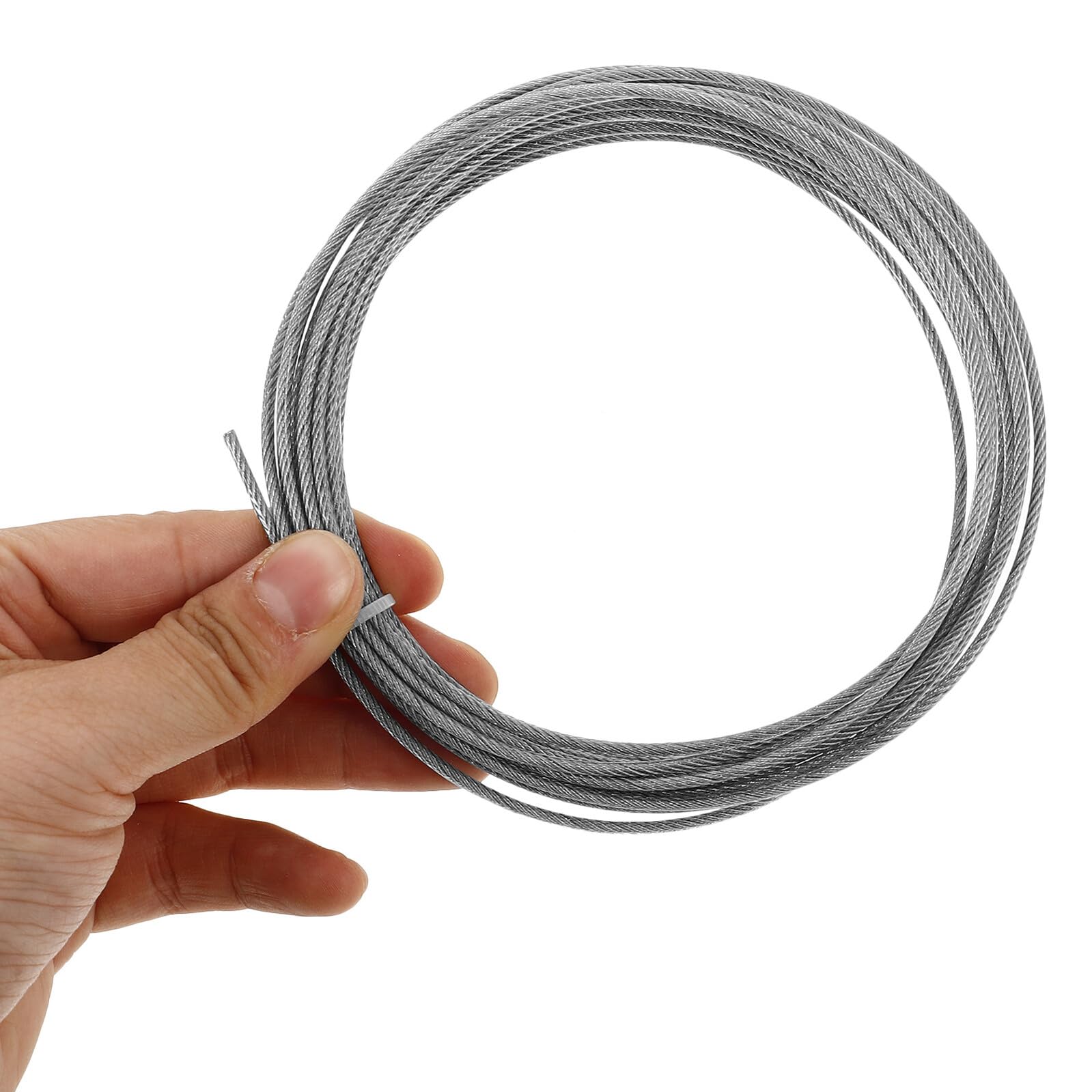 Toyvian Corda Stendibiancheria in Acciaio Inossidabile Antivento Antisole Leggera e Resistente per Interni ed Esterni Filo Stendere Panni Non Scivoloso per Bagno e Balcone