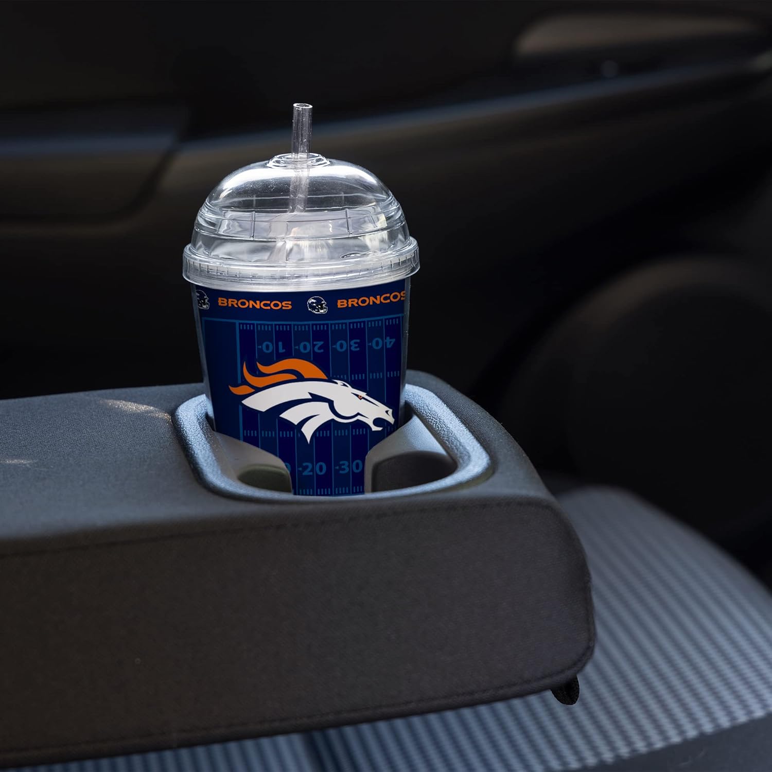 NFL Football 12oz Team Color Laser Engraved Youth Plastic Tumbler for NFL Fans - Image 2