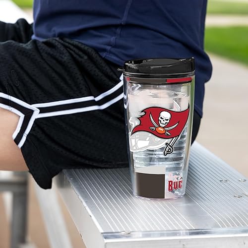 Miniatura 251 de Rico Industries NFL - Vaso clásico de fútbol americano de doble pared, 16 oz o 20 onzas, tapa W