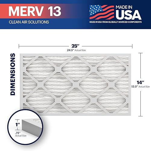 Miniatura 220 de BNX TruFilter MERV 13 - Filtro de aire para horno de CA de 20 x 20 x 1 pulgadas (paquete de 4) - Fabricado en Estados Unidos - Filtros de aire