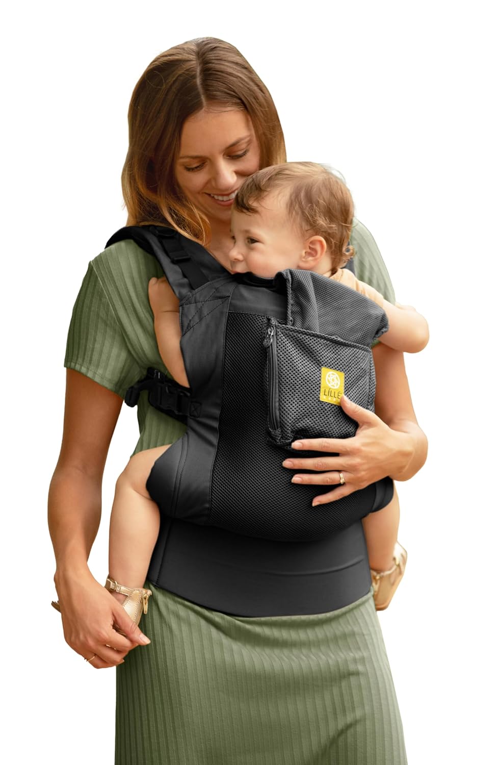 LÍLLÉbaby CarryOn Airflow Transporte para niños y niños pequeños ergonómico 3 en 1, de 20 a 60 libras