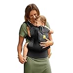 LLLbaby 3-in-1 Ergonomic CarryOn Airflow Toddler Carrier with Lumbar Support & Breathable Mesh Lining (25-60 lbs), Supportive & Comfortable, Multi-Position Carrying for Hiking & Travel (Black)