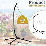 Support de chaise hamac FDW, supports de hamac suspendu, support en acier solide et robuste uniquement pour hamac ou chaise suspendue intérieure