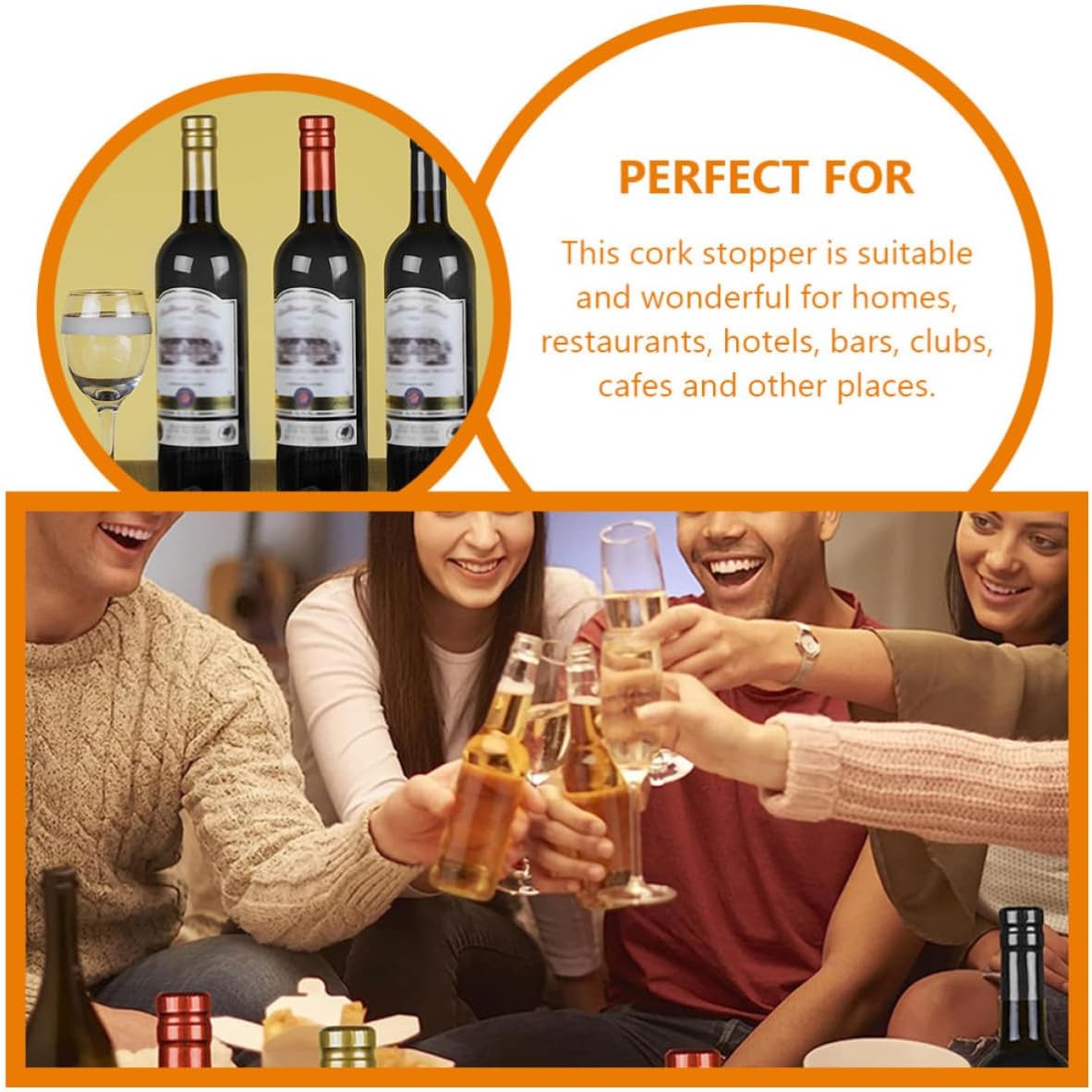 30 Sets Wine Bottle Cork Heat Shrink PVC Capsules with Wood Tool
