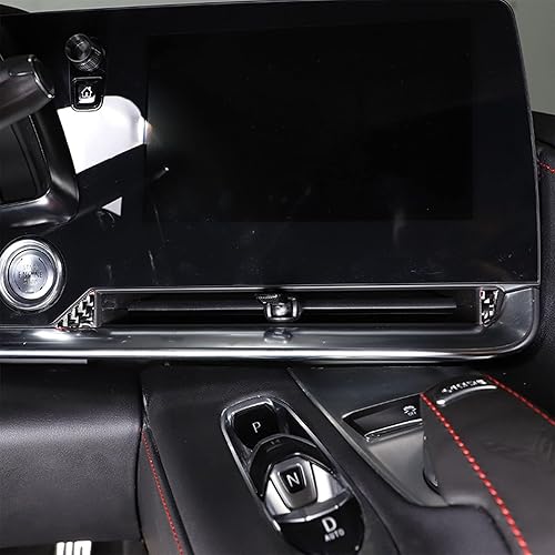 Miniatura 4 de Adhesivo decorativo de salida de aire acondicionado de fibra de carbono para automóvil para Chevrolet Corvette C8 Coupe Stingray Z06 2020-2022