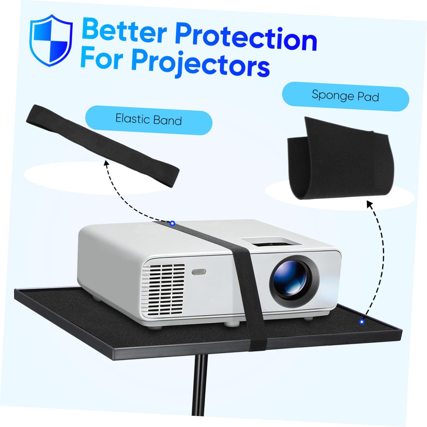 Soporte para Proyector Trípode y Bandeja Ajustable para Portátil