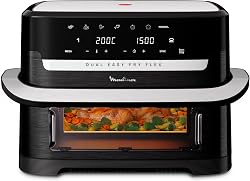 Moulinex Easy Fry Dual Flex, air fryer, Grand tiroir de 9…