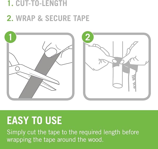 VELCRO Brand ONE-WRAP Plant Ties Tape, 12mm x 5m, Green - Reusable, Plant-Friendly Secure Solution For Tree Ties Straps, Plant Clips, VEL-EC60202,package may vary - 2