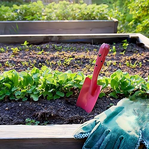 Miniatura 5 de Mini pala de mano de metal colorida, juego de paletas de herramientas de jardín para plantación de suelo de flores, excavación, trasplante, regalo