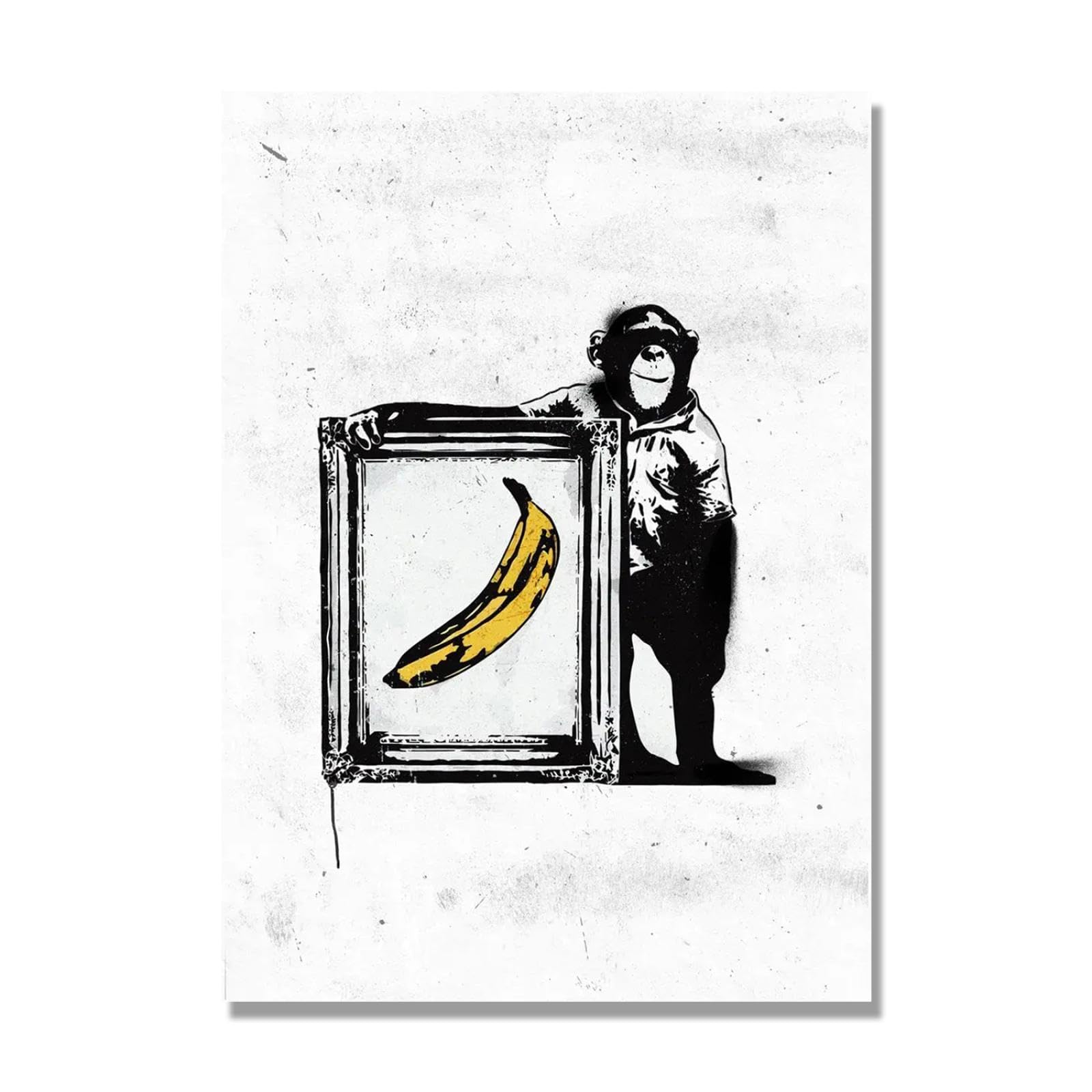 Amazon.com: Canvas Wall Art Banksy Paintings for Wall, Monkey