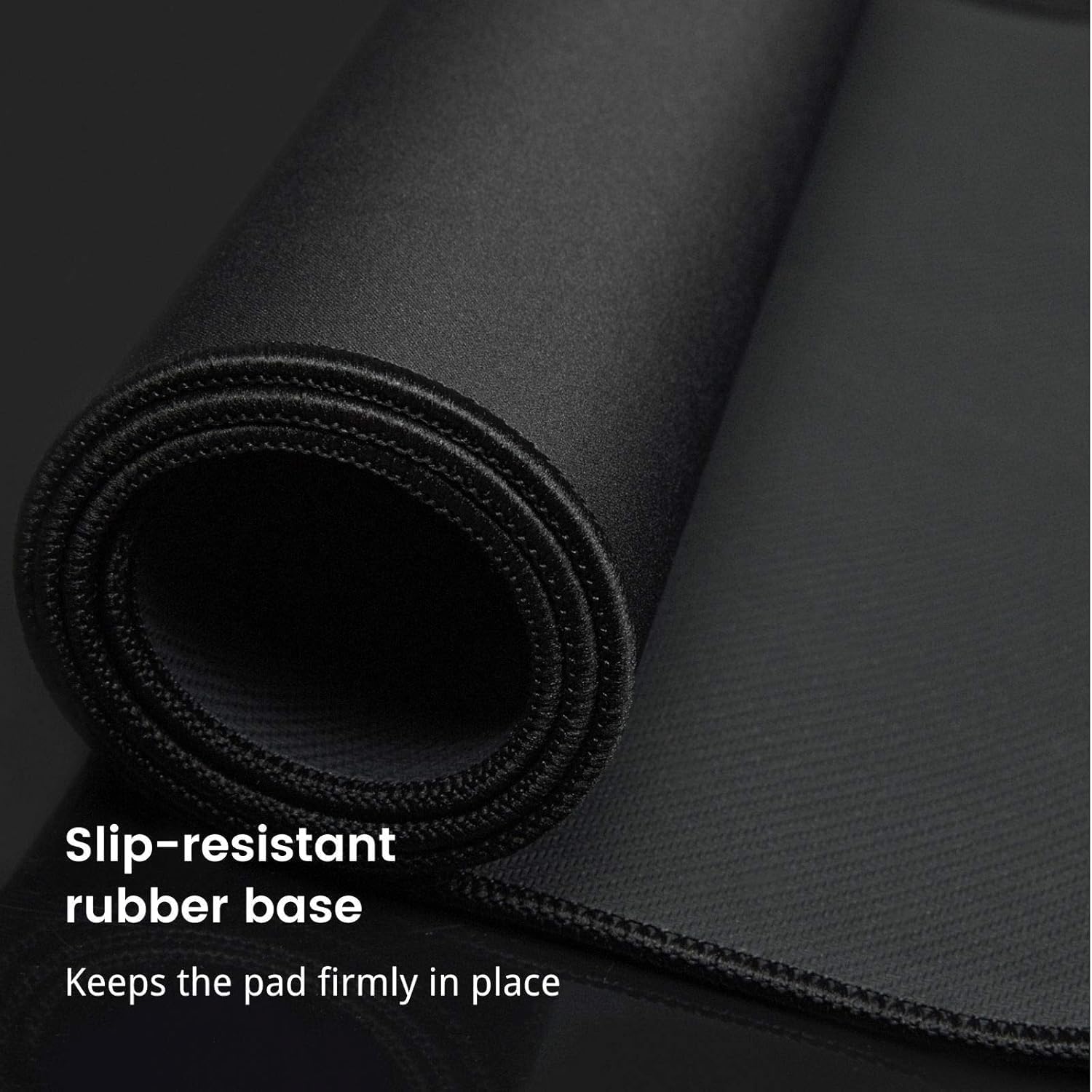 Gaming Mouse Pad, Large Mouse Pads Waterproof Extra Large Big Mouse Pad with Stitched Edge, XXXL Non-Slip Black Computer Mousepad Desk Mat for Gamer, Office & Home, Black