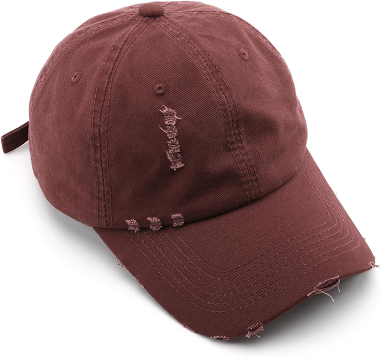 Vintage Washed Distressed Baseball Cap Unconstructed Soft Dad Hats Adjustable Trendy Trucker Hat for Mens Womens - Image 6