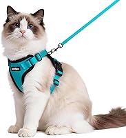 Vista 25 de rabbitgoo Cat Harness and Leash for Walking, Escape Proof Soft Adjustable Vest Harnesses for Cats, Easy Control Breathable Reflective Strips Jacket