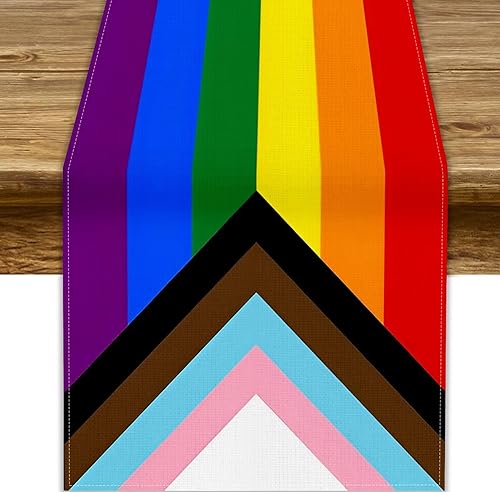 Miniatura 31 de Camino de mesa ondulado de los años 70, retro, hippie abstracto, vintage, verde, rosa, con estampado de ondas para el hogar, cocina, comedor, patio,