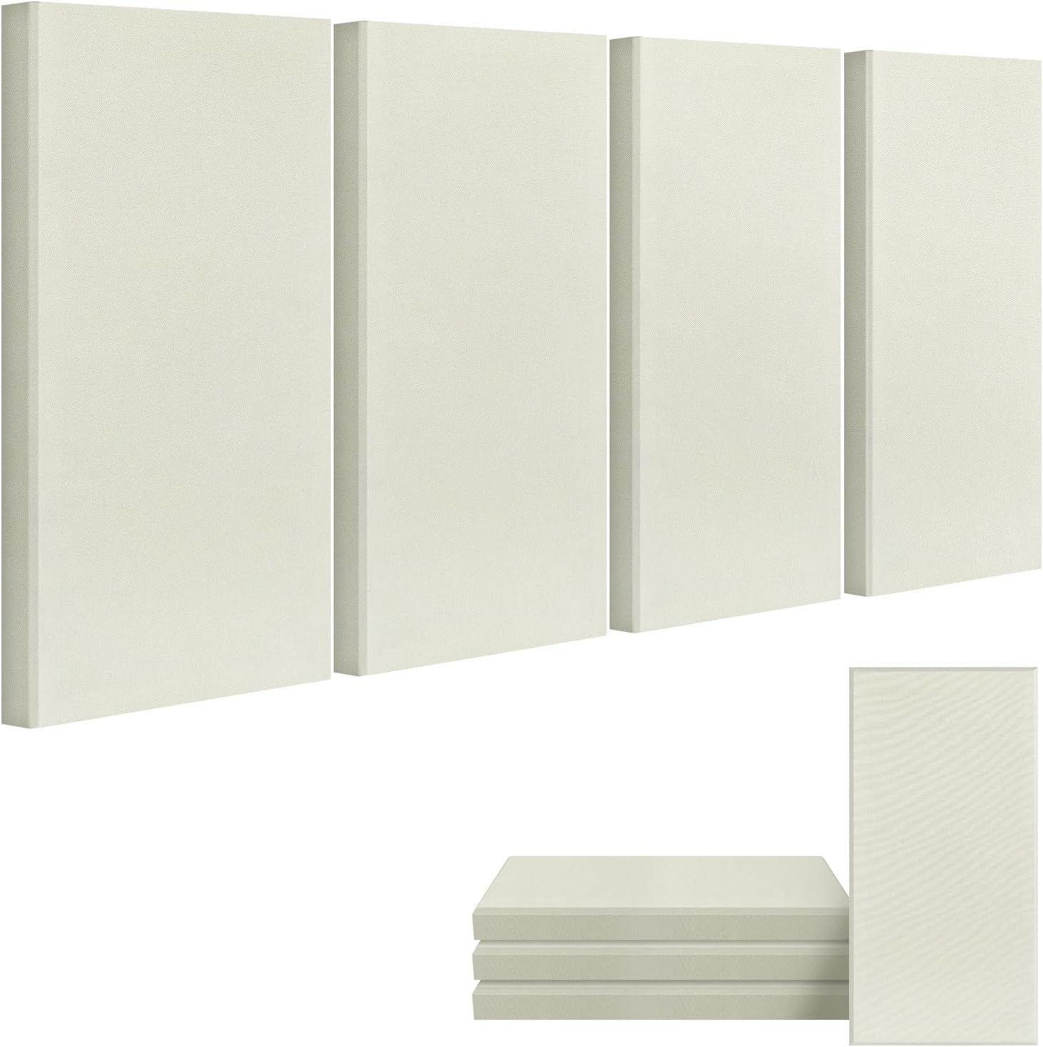 UMIACOUSTICS 4 PCS Acoustic Panels, Fiberglass Sound Proof Panels, Self