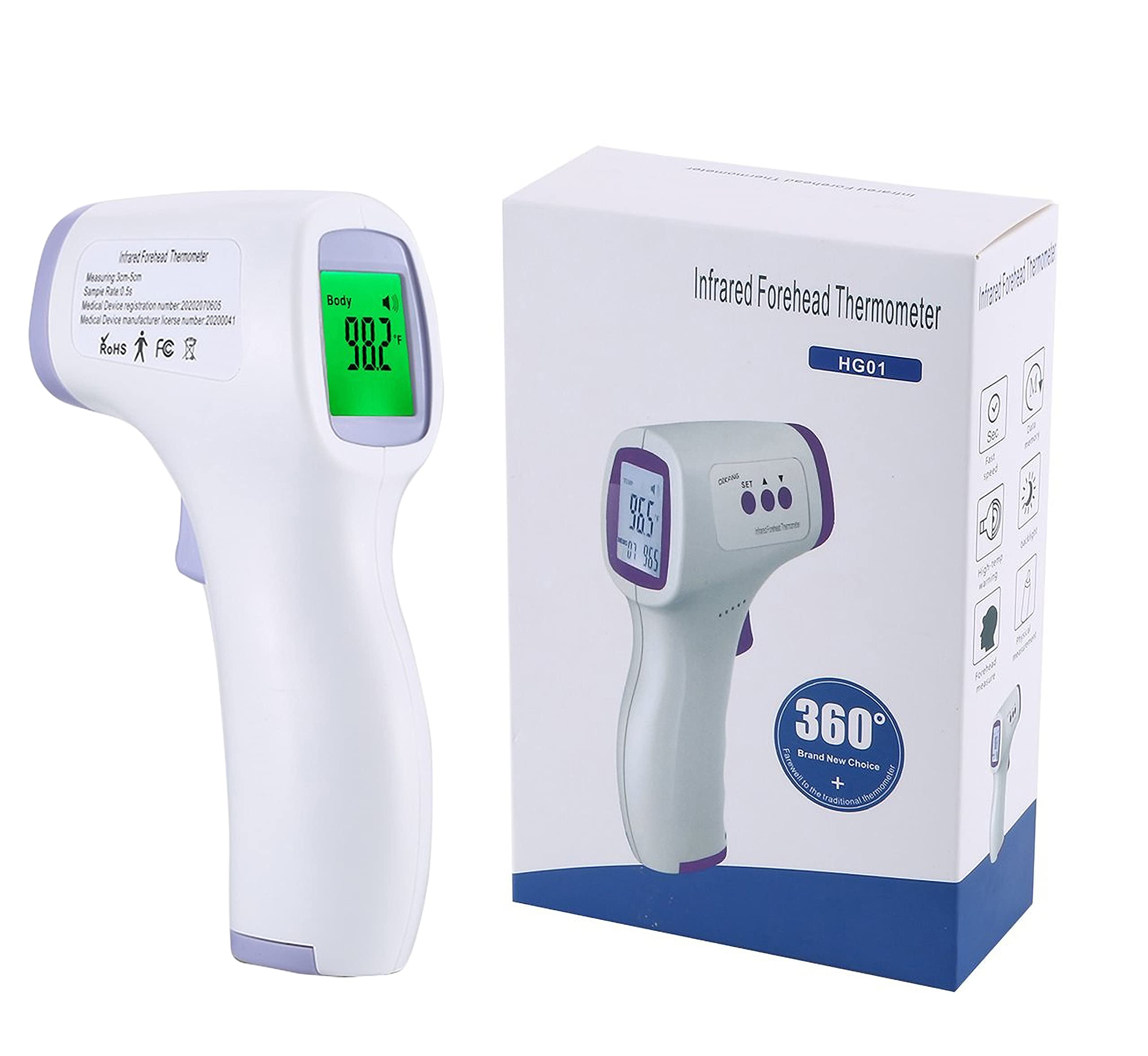 NSTAR LCD Non-Contact IR Infrared Forehead Body Surface Thermometer for Baby