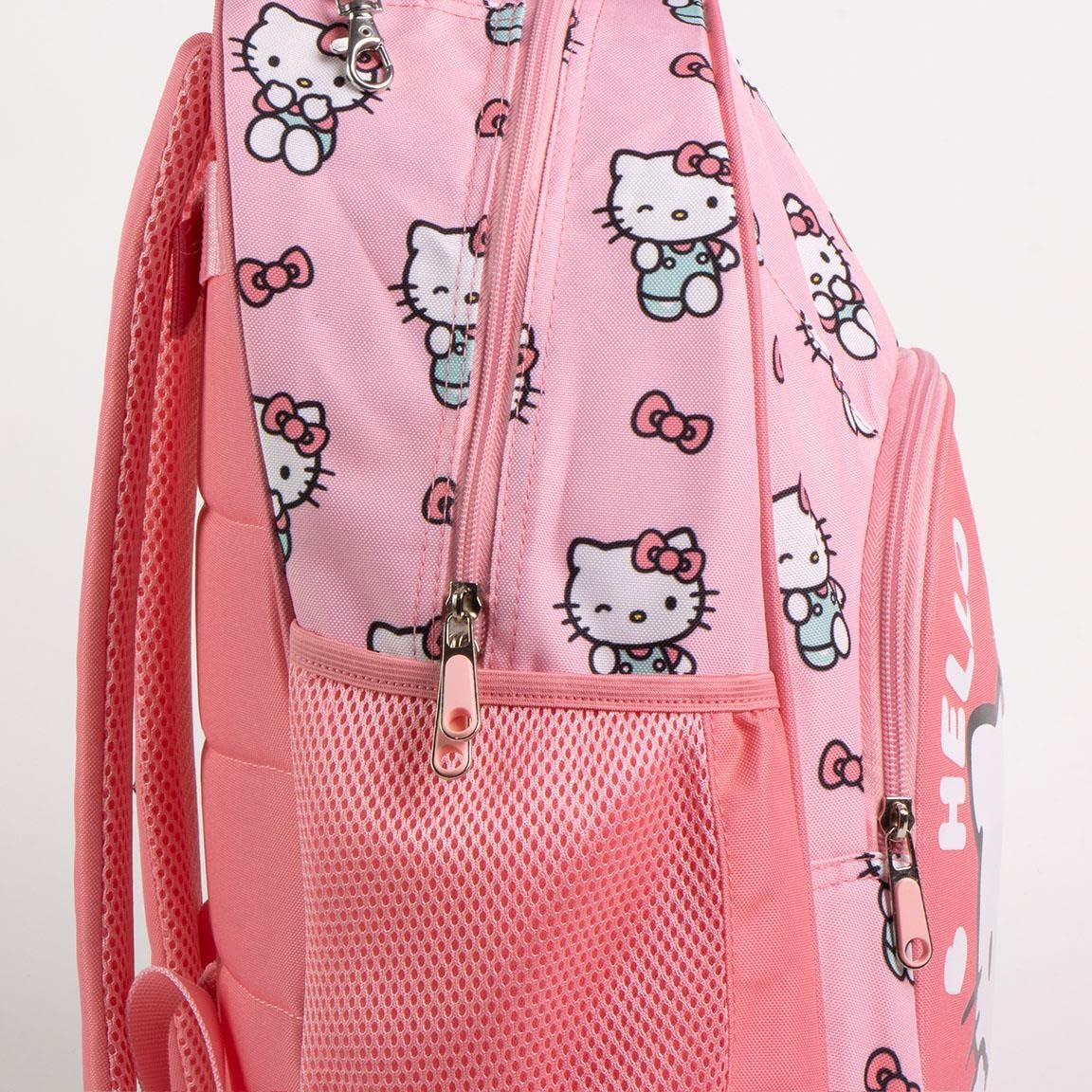 Zaino Scuola Elementare Hello Kitty per Bambine - Zainetto con Spallacci Imbottiti e Ampio Scomparto, Ideale per Asilo, Scuola, Tempo Libero e Attività Quotidiane
