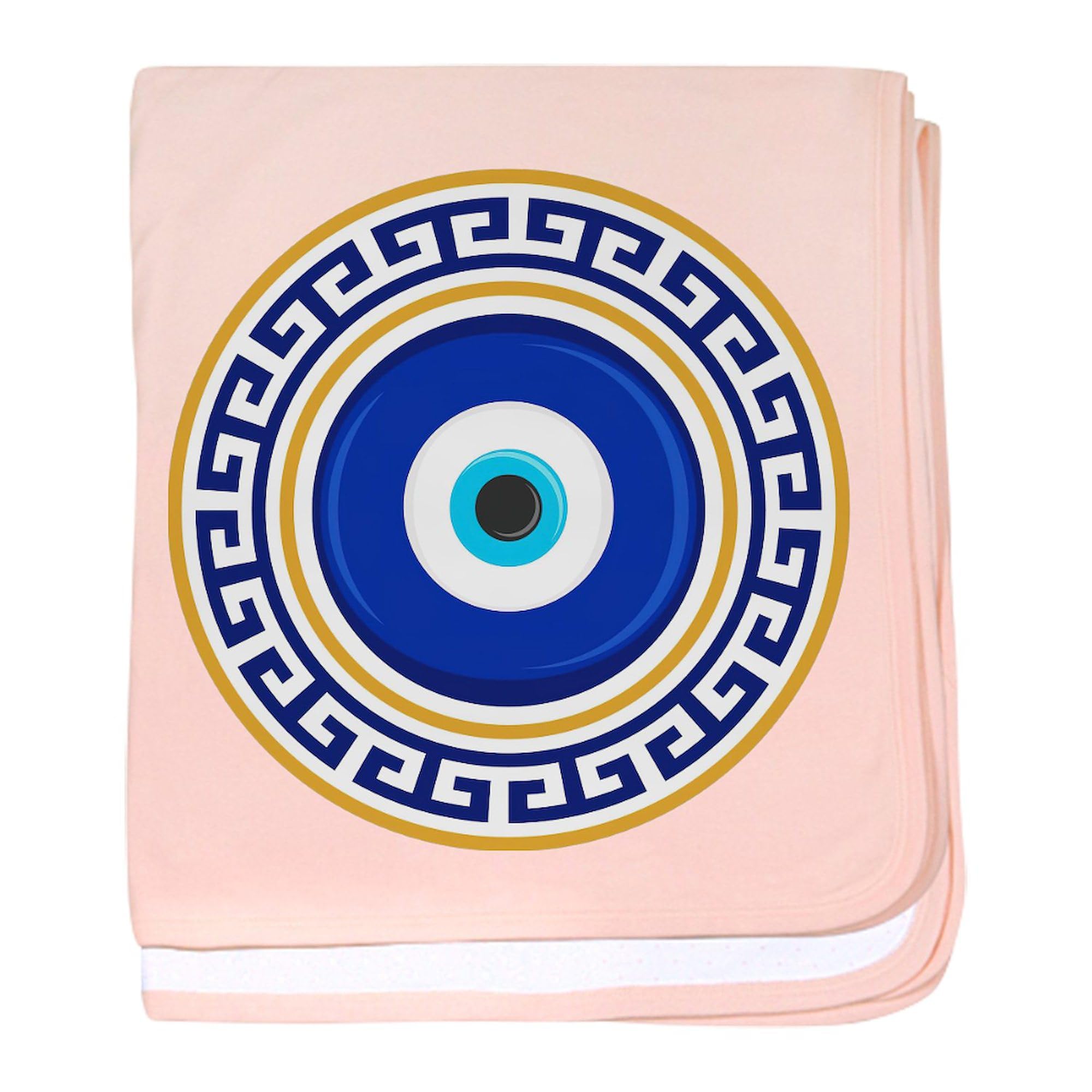 CafePress Greek Mati Evil Eye 4 Baby Blanket, Super Soft Newborn Swaddle
