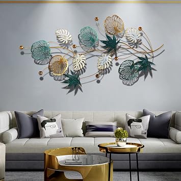 Metal Wall Decor Art,Metal Wall Hanging Decorative Sculpture,Abstract Creativity Handmade Wall Decoration Modern Art,for Bedroom Living Room Office