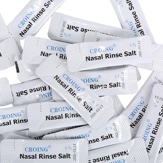 Croing Sinus Rinse All Natural Relief Premixed Refill Packets 160 Count (Pack of 1)