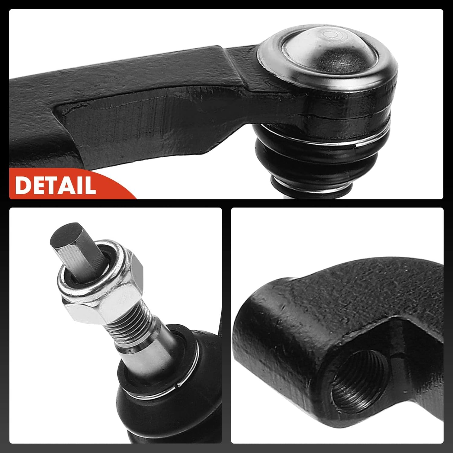 A-Premium 2 x Front Outer Tie Rod Ends, Compatible with Jeep Liberty 2002 2003 2004 2005 2006 2007