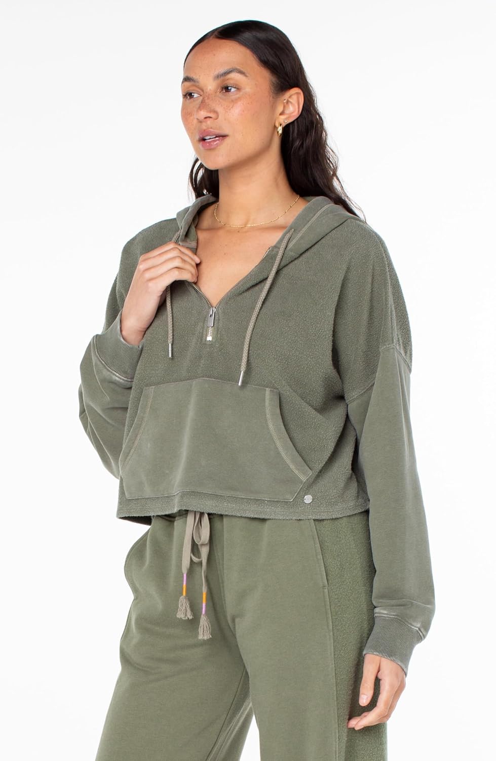Roxy Womens Drakes Cove Half Zip Fleece Top, Lightweight Warm