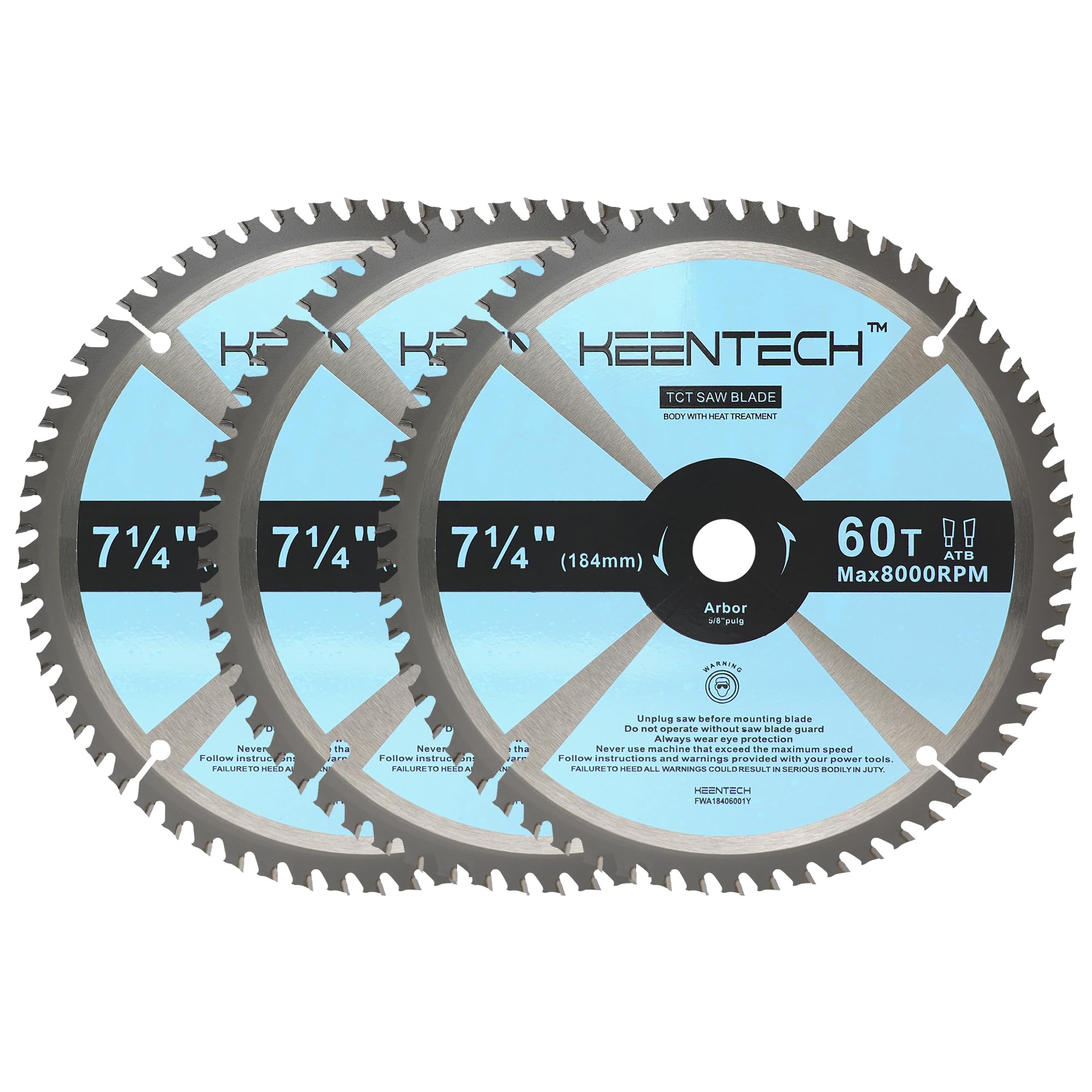 KEENTECH 7-1/4" Circular Saw Blades - 10 Pack -12