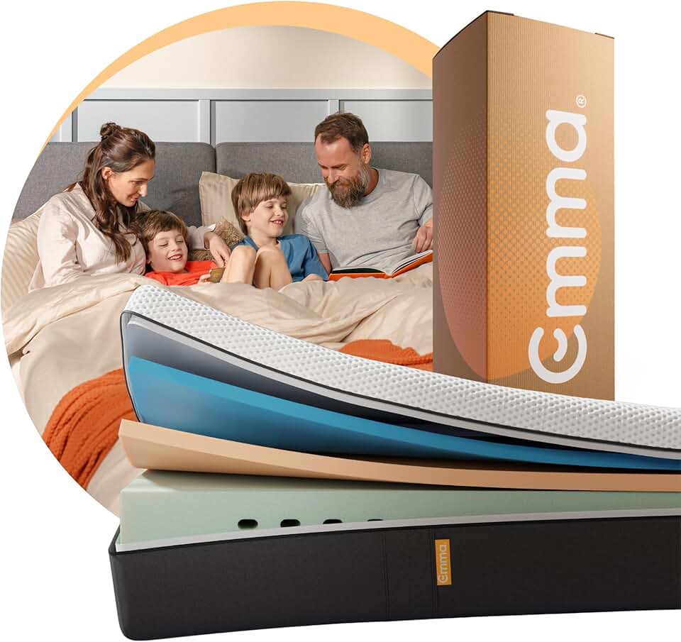 Colchão Queen Emma Original – 10 anos de garantia, qualidade premiada ao redor do mundo – (158x198cm).