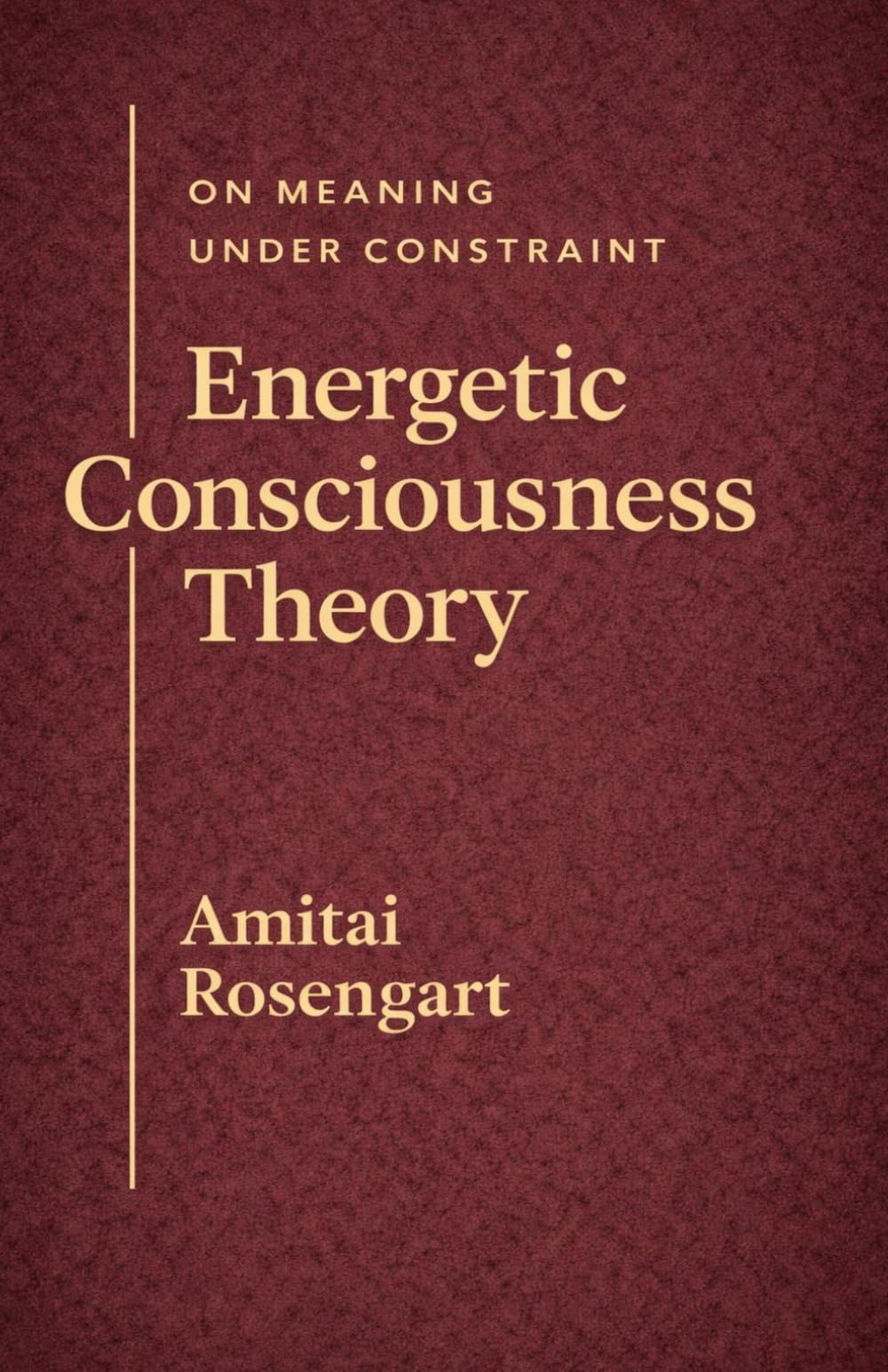 Energetic Consciousness Theory - Volume III: On Meaning Under Constraint