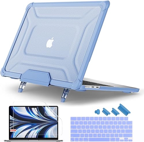 Miniatura 46 de Batianda Funda rígida resistente a prueba de golpes para MacBook Air de 15 pulgadas 2025 M4 2024 A3114 (M3) A2941 (M2) 2023, resistente a prueba