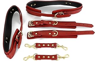 Ataduras Sexuales Para Tobillos,Muñecas,Esposas,Muslos,Brazos Y Piernas,Kit De Ataduras Bdsm De Bondage Sexual,Conjuntos Sm Para Adultos Con Esposas Ajustables,Color Blanco,Talla Única