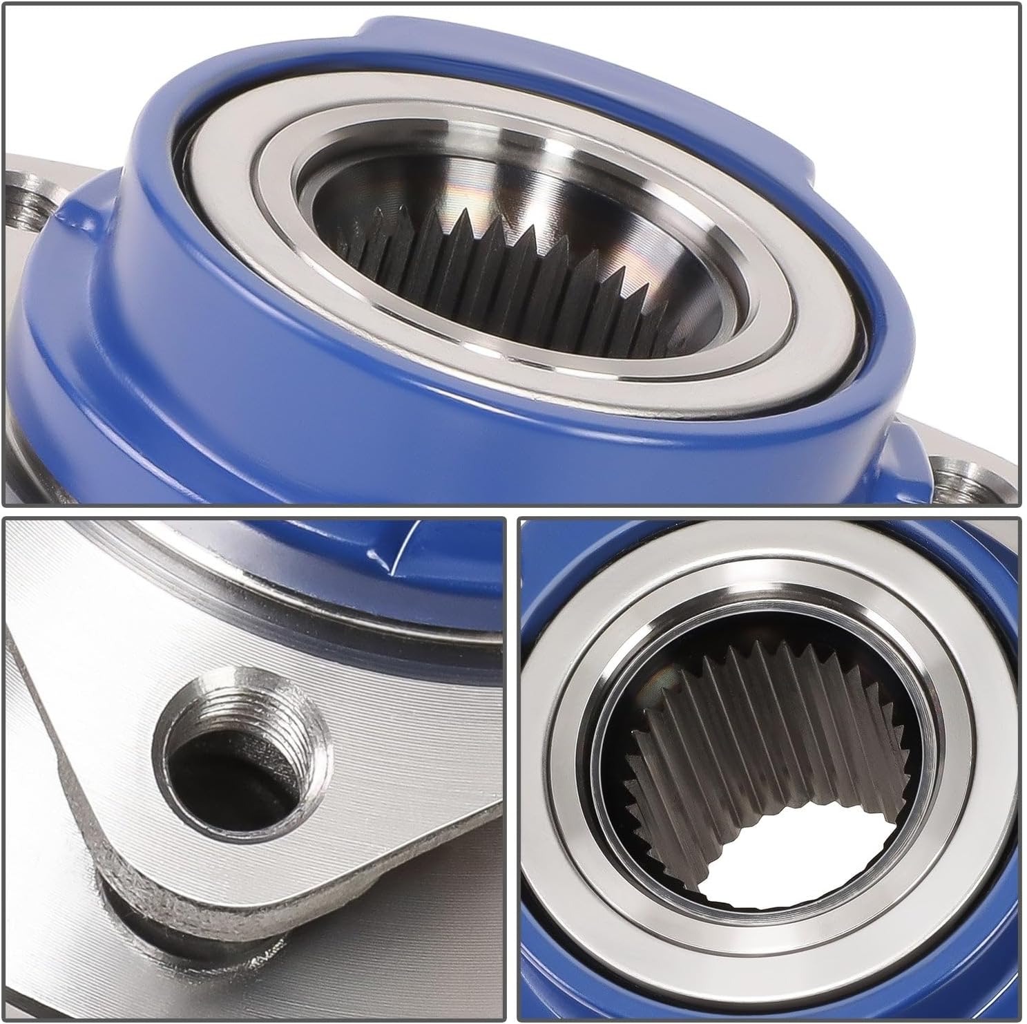 OE Style Front Wheel Bearing Hub Assembly Compatible with 00-08 Buick Allure Century Regal Chevy Impala Venture Pontiac Montana FWD, Non Anti-Lock Brakes, Driver or Passenger Side, Bare Steel