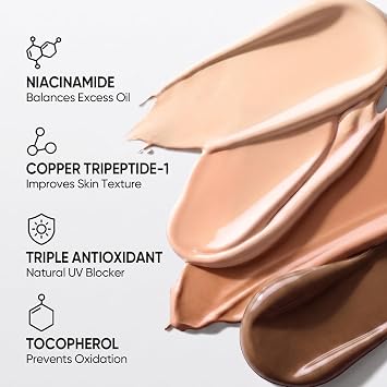 SKINTIFIC Velvet Matte Cushion Foundation Blue #00N Natural Porcelain| Full Coverage,12H Oil Control,Ideal for Oily & Combination Skin,Waterproof,Long-Lasting, Lightweight, Hydrating,Transfer-Proof