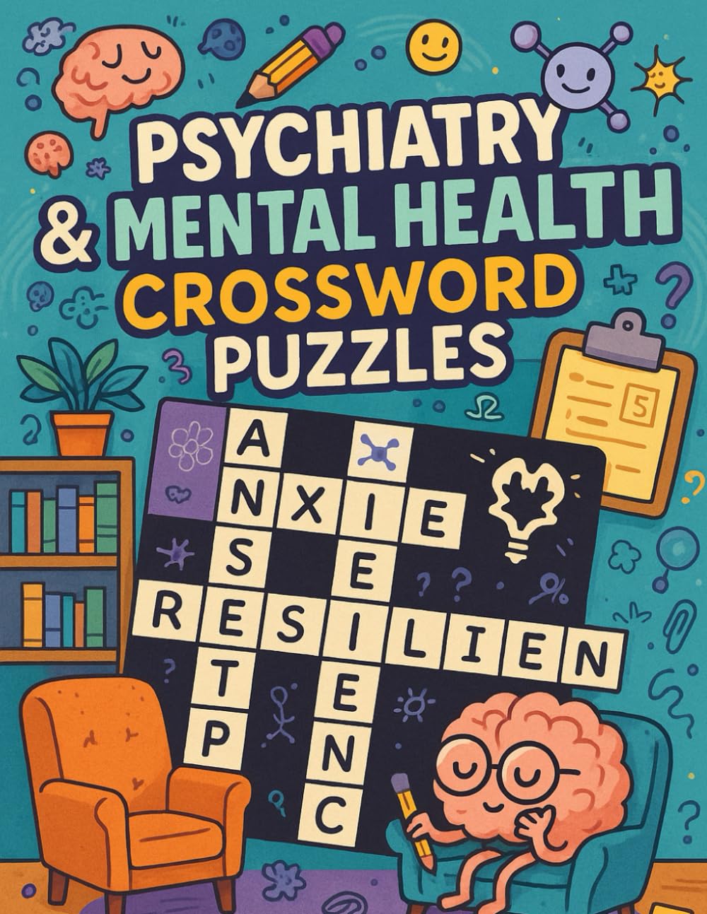 Psychiatry & Mental Health Crossword Puzzles: Fun & Educational Word Games for Psychology Students, Therapists, and Mental Wellness Enthusiasts