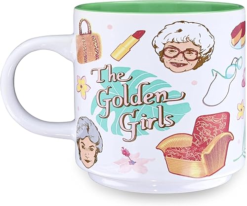 Miniatura 1 de Golden Girls The Icons - Taza de café de cerámica sin BPA para expreso, té, capacidad para 20 onzas