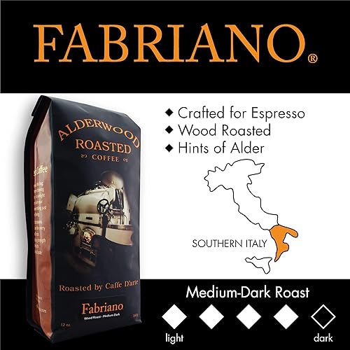 Miniatura 3 de Caffe D'arte Fabriano Wood Roast Reserve - Café expreso en grano entero, 12 onzas