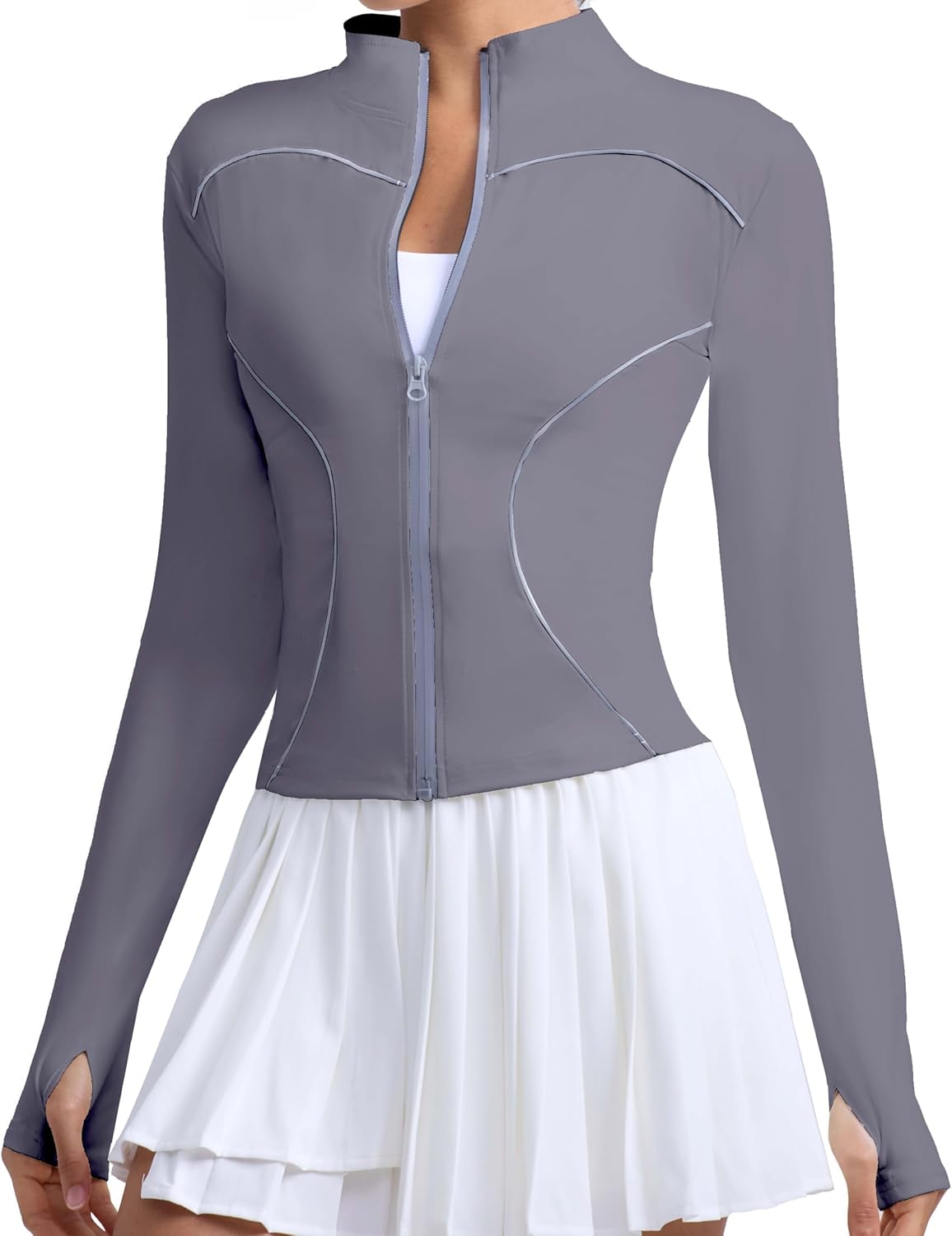 Workout Jackets for Women With Thumb Holes Full Zip Bhutan Ubuy