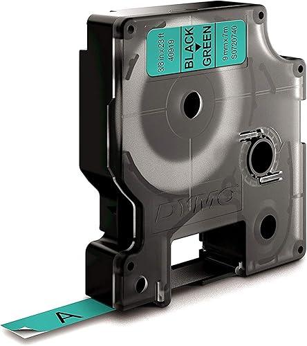 Miniatura 9 de Dymo Cinta de etiquetado estándar D1 0.354 in x 23.0 ft - Negro sobre verde