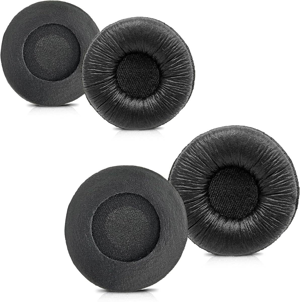 Plantronics Headset Ear Cushions, Earpads Replacement 50mm Ear Pad (4 Pack) | Headphone Covers for Plantronics Blackwire 3220 3210 3320 C320 HW251N HW261N HW510 HW520 Jabra PRO 920 930 Biz 1500 GN2000