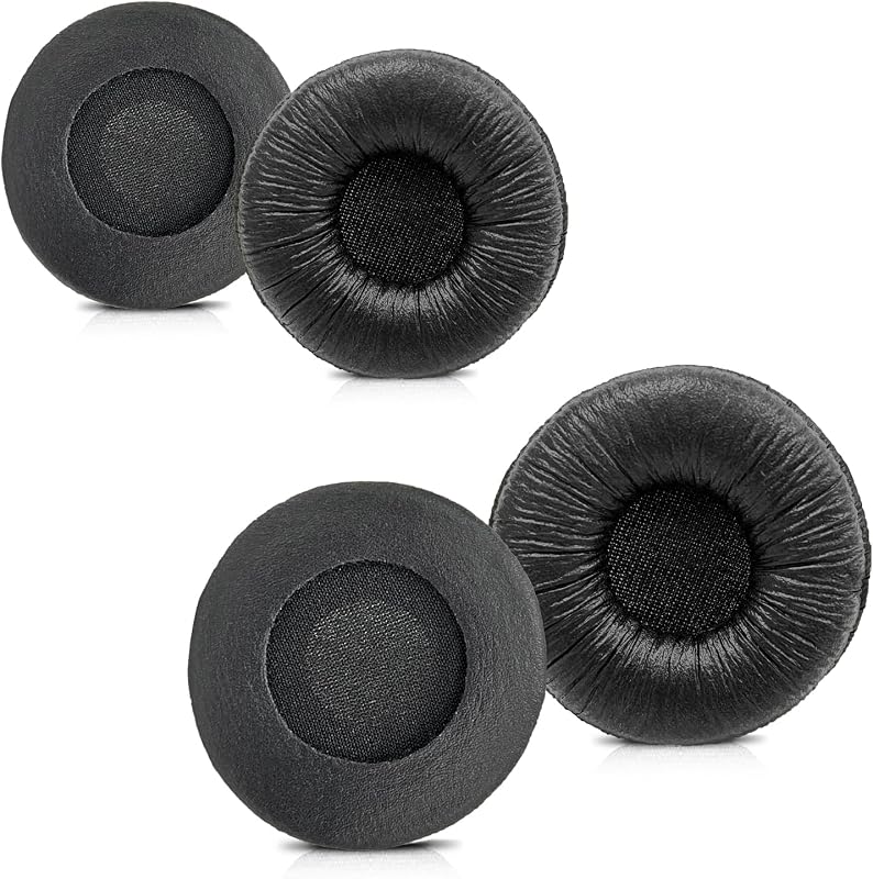 Plantronics Headset Ear Cushions, Earpads Replacement 50mm Ear Pad (4 Pack) | Headphone Covers for Plantronics Blackwire 3220 3210 3320 C320 HW251N HW261N HW510 HW520 Jabra PRO 920 930 Biz 1500 GN2000