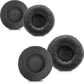 Plantronics Headset Ear Cushions, Earpads Replacement 50mm Ear Pad Covers for Plantronics Blackwire 3220 3210 3320 C320 HW251N HW261N HW510 HW520 Jabra PRO 920 930 Biz 1500 GN2000 Headphones 4 Pack